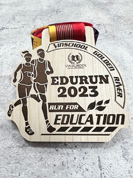Huy chương gỗ Edurun 2023 -