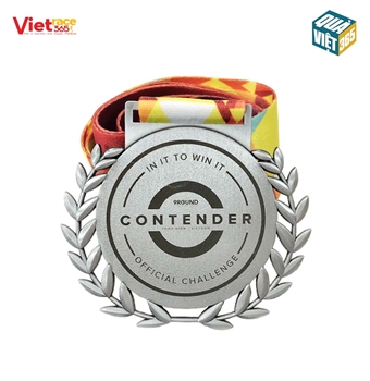 Huy chương khắc laser đen Contender -
