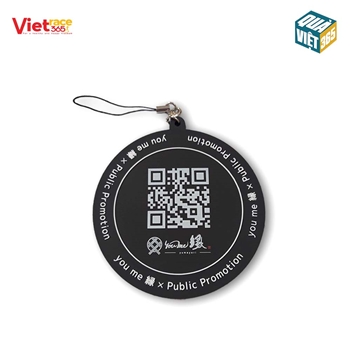 Móc khóa dẻo hình tròn -