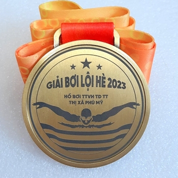 Huy chương khắc laser Giải bơi lội hè -