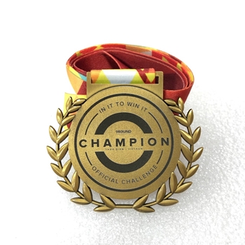 Huy chương khắc laser Champion -