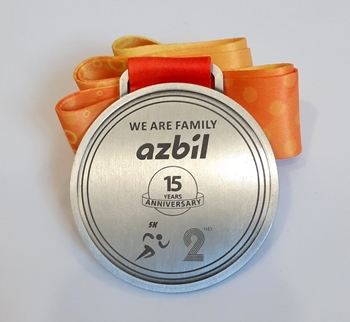 Huy chương khắc laser Azbil -