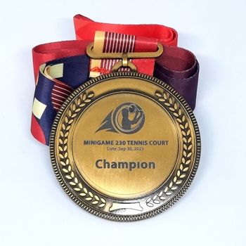 Huy chương khắc laser Champion -