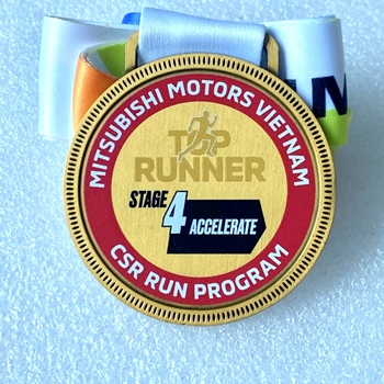 Huy chương In Uv CSR Run Program -