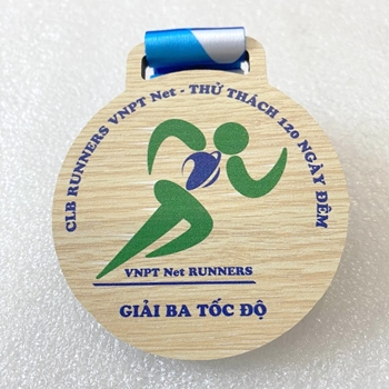 Huy chương gỗ ép CLB Runners VNPT Net -