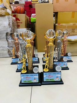 CUP KIM LOẠI TENNIS - VÀNG BẠC ĐỒNG -