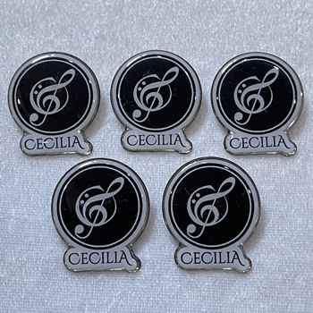 HUY HIỆU INOX IN PHỦ KEO NỐT NHẠC -