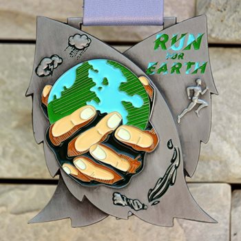 HUY CHƯƠNG ĐÚC MẠ CỔ RUN FOR EARTH -