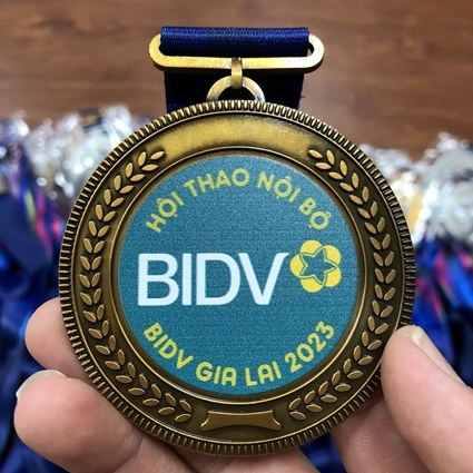Huy chương In Uv BIDV