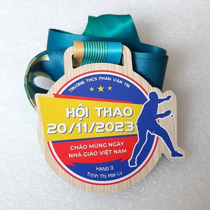 Huy chương gỗ ép Hội Thao